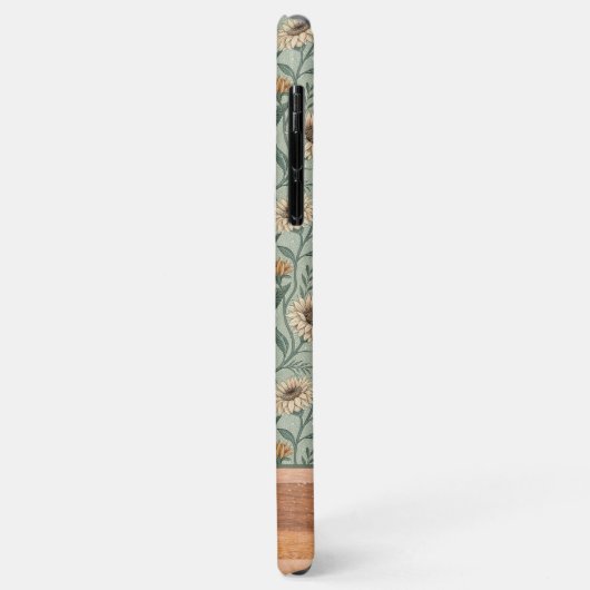 Custom Boho Sunflowers Wood Effect Case-Mate iPhoneケース (裏面/左)