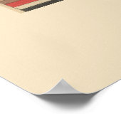 CUSTOM Bold Geometric Japanese Pattern Print ポスター (角)