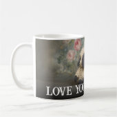 Custom Bold Love You Grandma One Photo Modern Coff コーヒーマグカップ (左)