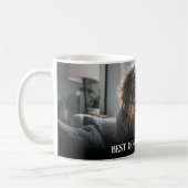 Custom Bold Personalized Dog Walker One Photo  コーヒーマグカップ (左)