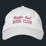 Custom Book Club Name 刺繍入りキャップ<br><div class="desc">Show off your love of reading (and your favorite reading crew) with this custom embroidered book club hat! Personalized with your book club name or any custom text, this hat is the perfect blend of cozy, casual, and bookish style. Use Zazzle’s easy design tools to choose your preferred fonts and...</div>