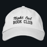 Custom Book Club Name 刺繍入りキャップ<br><div class="desc">Show off your love of reading (and your favorite reading crew) with this custom embroidered book club hat! Personalized with your book club name or any custom text, this hat is the perfect blend of cozy, casual, and bookish style. Use Zazzle’s easy design tools to choose your preferred fonts and...</div>