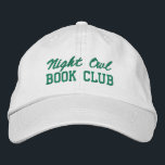 Custom Book Club Name 刺繍入りキャップ<br><div class="desc">Show off your love of reading (and your favorite reading crew) with this custom embroidered book club hat! Personalized with your book club name or any custom text, this hat is the perfect blend of cozy, casual, and bookish style. Use Zazzle’s easy design tools to choose your preferred fonts and...</div>