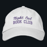 Custom Book Club Name 刺繍入りキャップ<br><div class="desc">Show off your love of reading (and your favorite reading crew) with this custom embroidered book club hat! Personalized with your book club name or any custom text, this hat is the perfect blend of cozy, casual, and bookish style. Use Zazzle’s easy design tools to choose your preferred fonts and...</div>