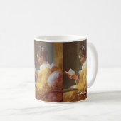 Custom Book Lover Mug – Fragonard Art コーヒーマグカップ (正面右)