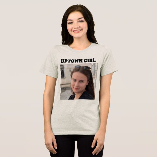 CUSTOM BOOTLEG VINTAGE UPTWN GIIRL T-SHIIRT トライブレンドＴシャツ (正面全面)