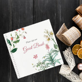 Custom Botanical Wedding Guest Book ノートブック