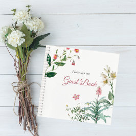 Custom Botanical Wedding Guest Book ノートブック