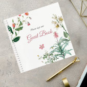 Custom Botanical Wedding Guest Book ノートブック