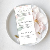 Custom Botanical Wedding Menu メニュー