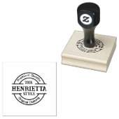 Custom Boutique Style Round Logo Rubber Stamp ラバースタンプ (押印)