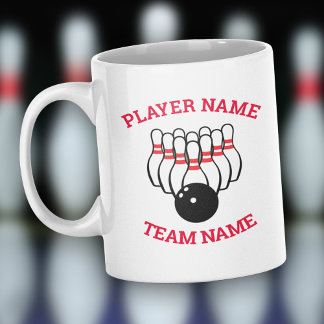Custom Bowling Team Mug with Logo and Name ツートーンマグカップ