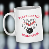 Custom Bowling Team Mug with Logo and Name ツートーンマグカップ