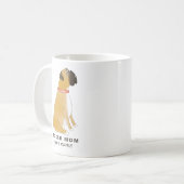 Custom Boxer Mom Mug, Personalized Boxer Dog mug コーヒーマグカップ (正面左)