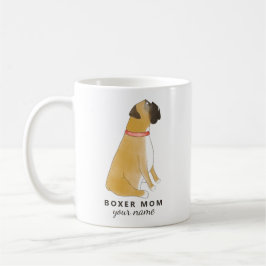 Custom Boxer Mom Mug, Personalized Boxer Dog mug コーヒーマグカップ