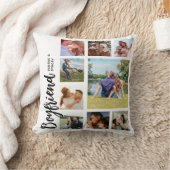 Custom Boyfriend Photo Collage クッション (ブランケット)
