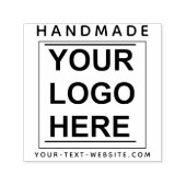 Custom Brand Business Logo & Handmade Website Name セルフインキングスタンプ (デザイン)