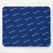 Custom Brand Pattern Navy Mouse Pad Office Accesso マウスパッド (正面)