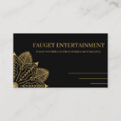 Custom Branded Black & Gold Elegant Name 名刺 (正面)