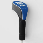 Custom Branded Business Logo Cobalt Blue ゴルフヘッドカバー (アングル)