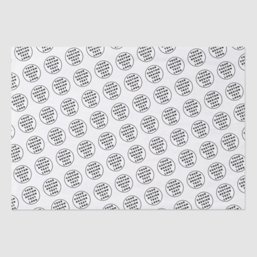 Custom Branded Logo Business Company Packaging  薄葉紙 (正面)