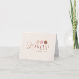 Custom Branded Makeup Artist サンキューカード