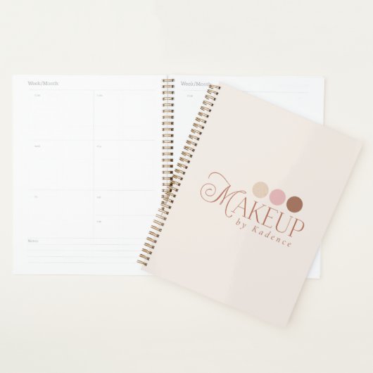 Custom Branded Makeup Artist Appointment Planner プランナー手帳 (ディスプレー)
