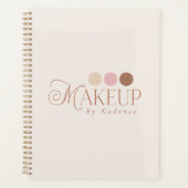 Custom Branded Makeup Artist Appointment Planner プランナー手帳 (正面)