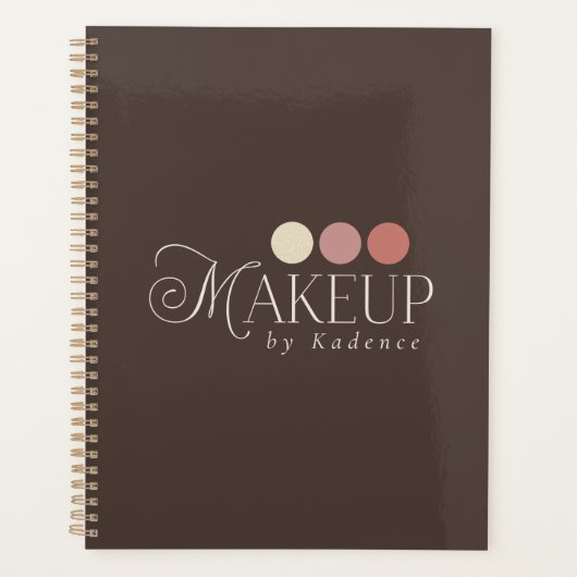 Custom Branded Makeup Artist Appointment Planner プランナー手帳 (正面)