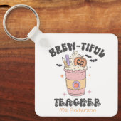 Custom Brew-tiful Teacher Halloween キーホルダー (正面)