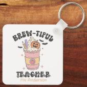 Custom Brew-tiful Teacher Halloween キーホルダー (裏面)