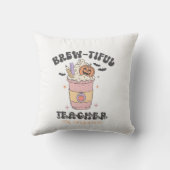 Custom Brew-tiful Teacher Halloween クッション (裏面)