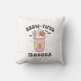 Custom Brew-tiful Teacher Halloween クッション
