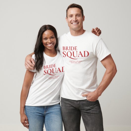 Custom Bridal Party Shirt Gift for Bride Squad Tシャツ (ユニセックス)