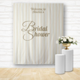 Custom Bridal Shower Banner - Elegant Decoration タペストリー