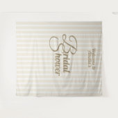 Custom Bridal Shower Banner - Elegant Decoration タペストリー (正面(横))