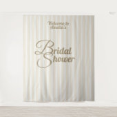 Custom Bridal Shower Banner - Elegant Decoration タペストリー (正面)