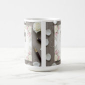 Custom Bride and Groom Illustration コーヒーマグカップ (中央)