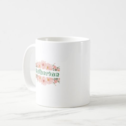Custom Bridesmaid Mug | Personalized Gift for Her コーヒーマグカップ (正面左)