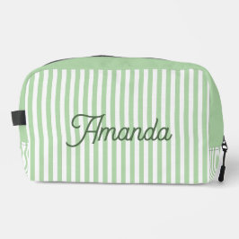 Custom Bridesmaid Striped Cosmetic Bag ドップキット
