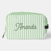 Custom Bridesmaid Striped Cosmetic Bag ドップキット (裏面)