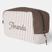Custom Bridesmaid Striped Cosmetic Bag ドップキット (右コーナー)