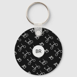 Custom Brompton Bicycle Premium Round Keychain キーホルダー