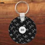 Custom Brompton Bicycle Premium Round Keychain キーホルダー (正面)
