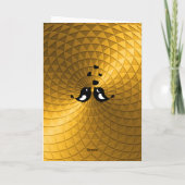 Custom Bronze 8th Wedding Anniversary Card Couple カード (裏面)