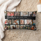 Custom Brother 18 Photo Collage ランバークッション (ブランケット)