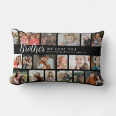 Custom Brother 18 Photo Collage ランバークッション (正面)