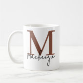 Custom Brown Graduation Mug Gift for Her or Him  コーヒーマグカップ (左)