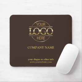 Custom Brown Promotional Company Business Logo マウスパッド