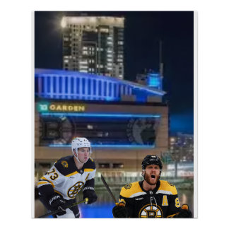 custom bruins poster ポスター